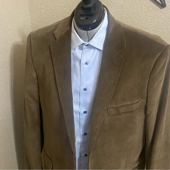 Brown Corduroy Saddlebred Men's Sport Coat 44L - Picture 5 of 11